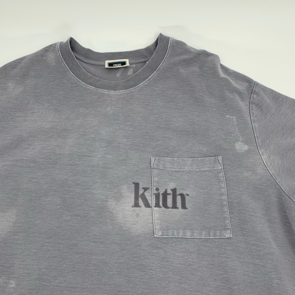 KITH Quinn Tee T-Shirt, Light Indigo - Sz L - Picture 4 of 16